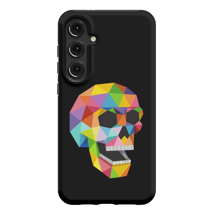 Galaxy S24 Plus StrongFit Skull Polygons by Coffee Man