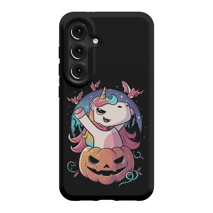 Galaxy S24 StrongFit Spooky Unicorn Funny Cute Magic Halloween by eduely