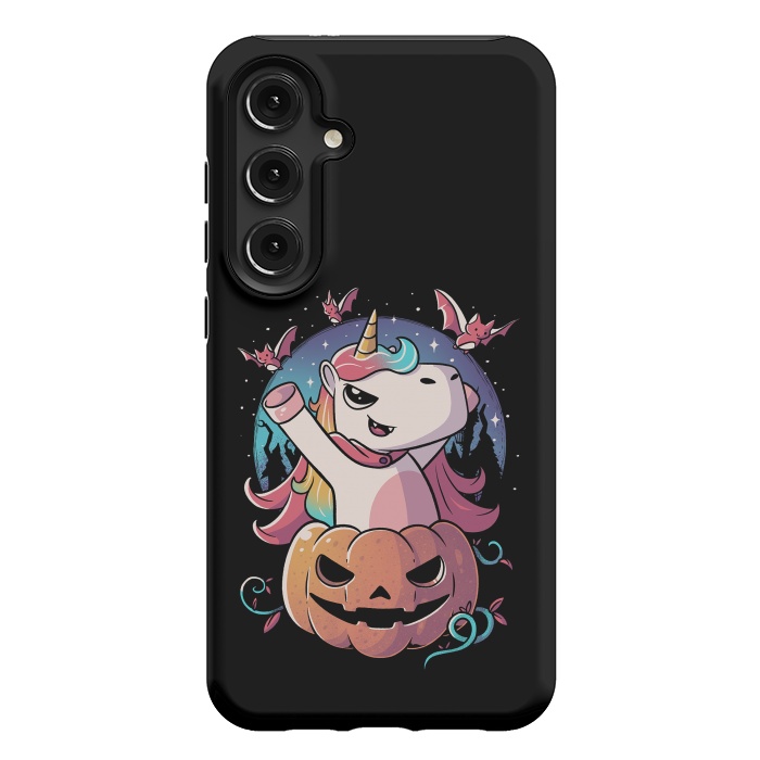 Galaxy S24 Plus StrongFit Spooky Unicorn Funny Cute Magic Halloween by eduely