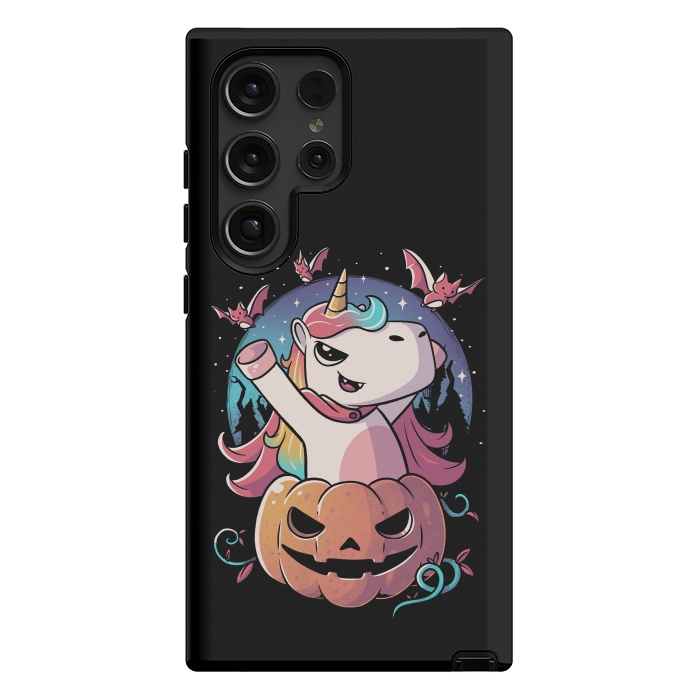 Galaxy S24 Ultra StrongFit Spooky Unicorn Funny Cute Magic Halloween by eduely