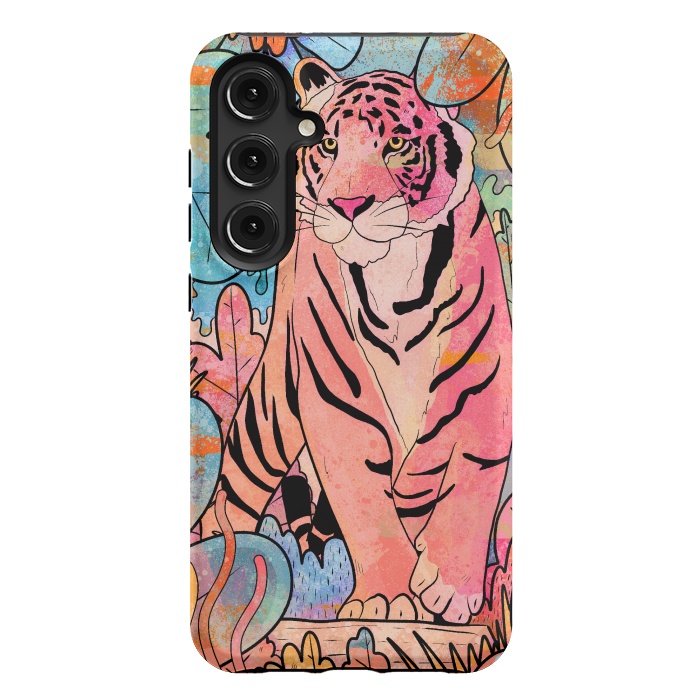 Galaxy S24 Plus StrongFit The big tiger cat by Steve Wade (Swade)
