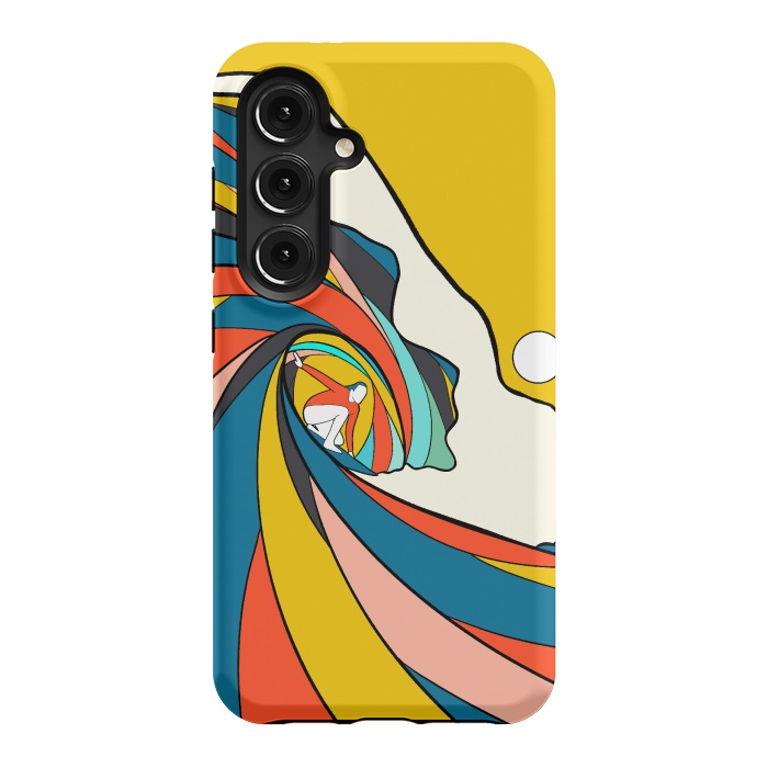 Galaxy S24 StrongFit The big surf wave by Steve Wade (Swade)