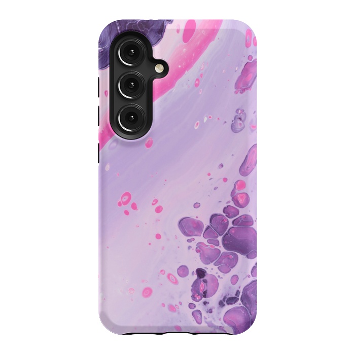 Galaxy S24 StrongFit Pink and Purple Waves by ArtsCase