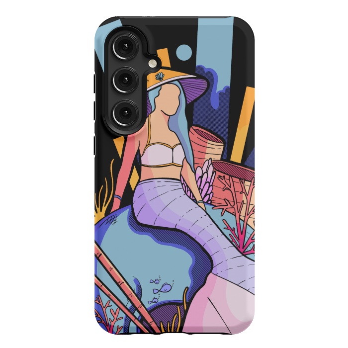 Galaxy S24 Plus StrongFit The skull and the mermaid by Steve Wade (Swade)