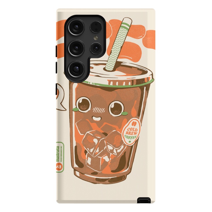 Galaxy S24 Ultra StrongFit Cute Cold Brew Coffee  by Ilustrata