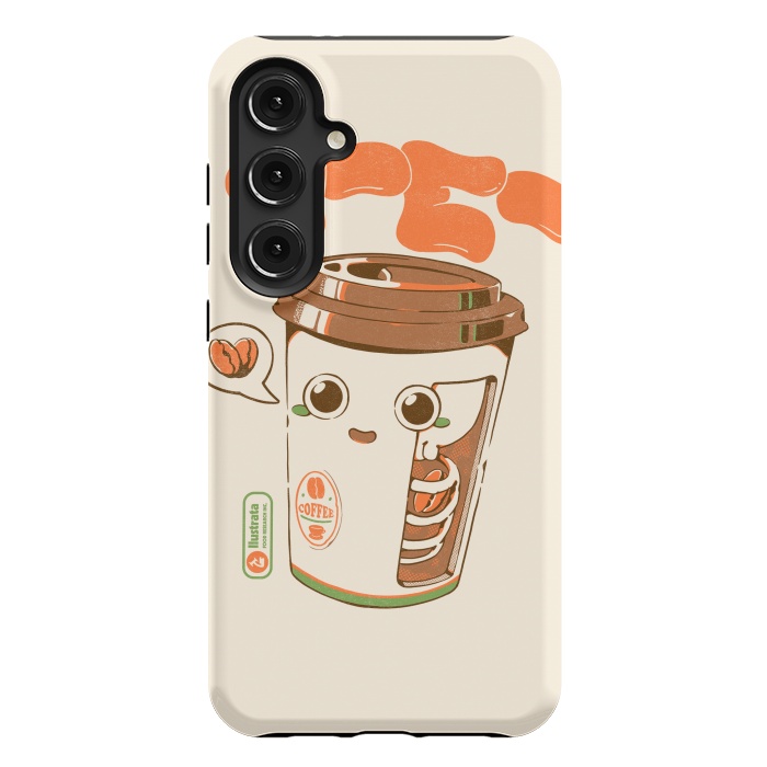 Galaxy S24 Plus StrongFit Cute Coffee x-Ray by Ilustrata