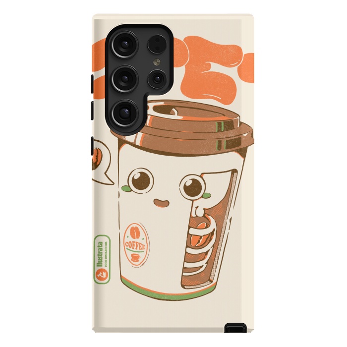 Galaxy S24 Ultra StrongFit Cute Coffee x-Ray by Ilustrata