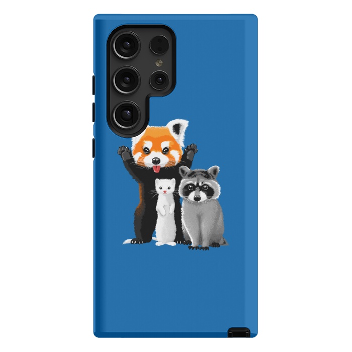 Galaxy S24 Ultra StrongFit Raccoon, ferret and red panda by Alberto