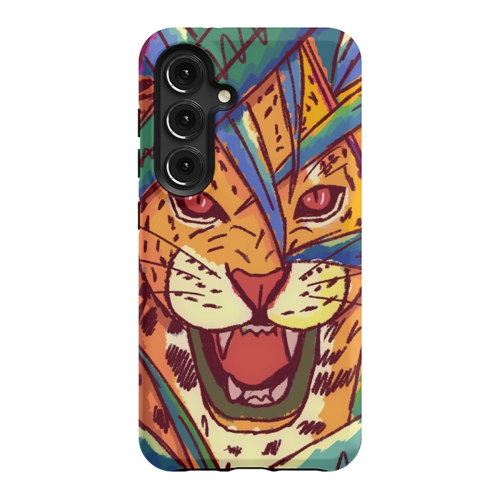 Galaxy S24 StrongFit The jungle cat by Steve Wade (Swade)