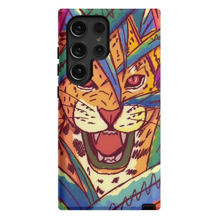 Galaxy S24 Ultra StrongFit The jungle cat by Steve Wade (Swade)