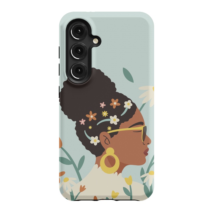 Galaxy S24 StrongFit Spring Afro Girl by ArtPrInk