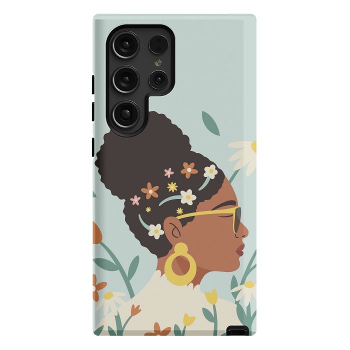 Galaxy S24 Ultra StrongFit Spring Afro Girl by ArtPrInk