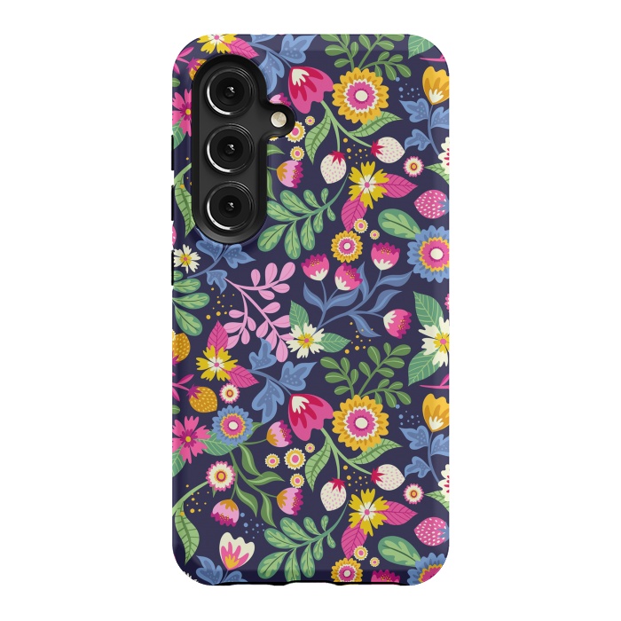 Galaxy S24 StrongFit Bright Flowers Colors by ArtsCase