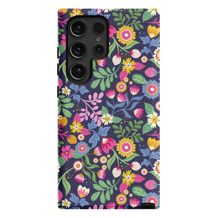 Galaxy S24 Ultra StrongFit Bright Flowers Colors by ArtsCase