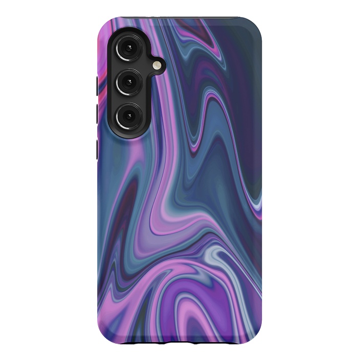 Galaxy S24 Plus StrongFit Liquid Purple Pink and Blue Colors by ArtsCase