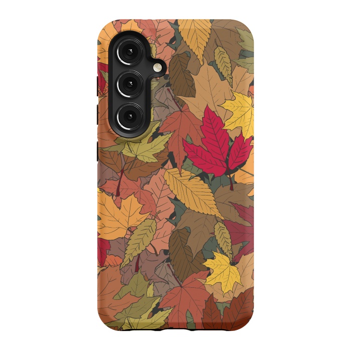 Galaxy S24 StrongFit Colorful autumn leaves by Bledi