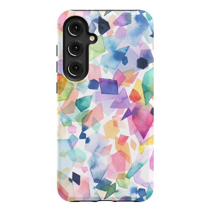 Galaxy S24 Plus StrongFit Colorful Crystals and Gems by Ninola Design