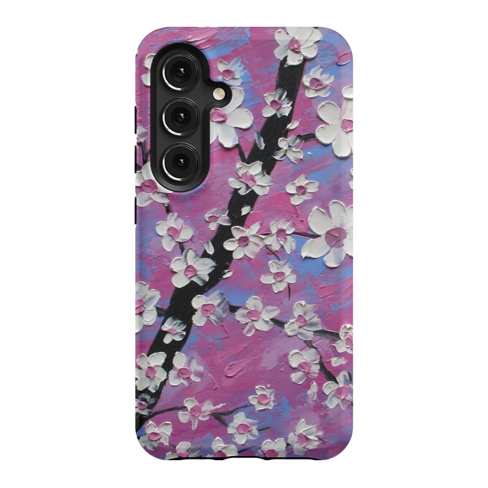 Galaxy S24 StrongFit Cherry blossoms oil art original by ArtKingdom7