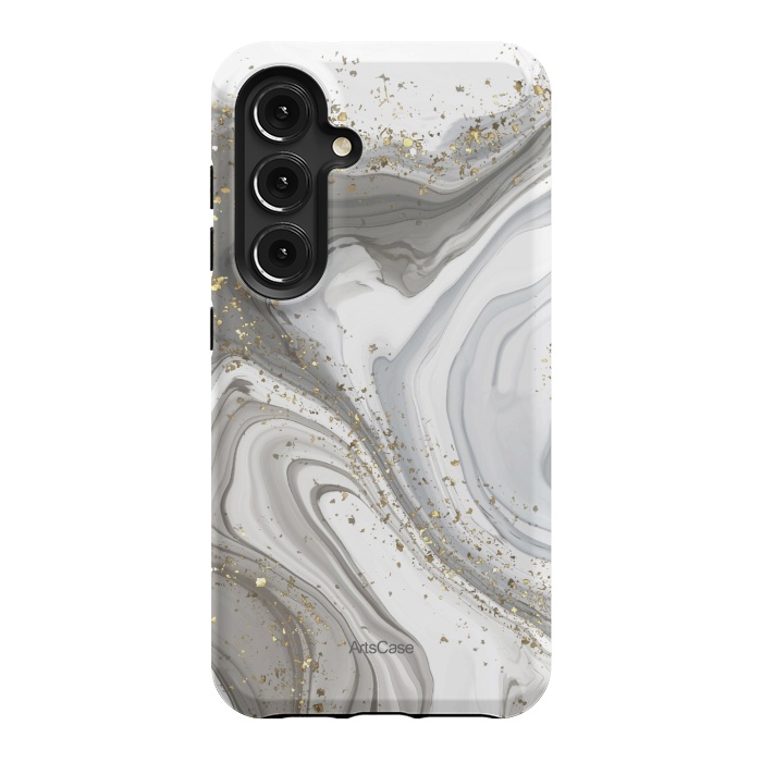 Galaxy S24 StrongFit Gray Clouds by ArtsCase