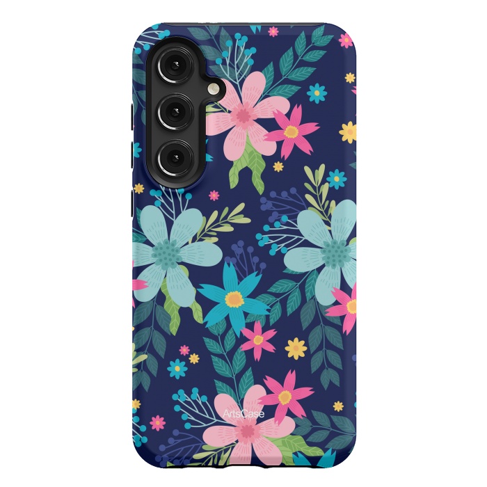Galaxy S24 Plus StrongFit Rain of Colors and Flowers by ArtsCase