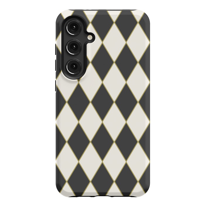 Galaxy S24 Plus StrongFit Black Plaid by ArtsCase