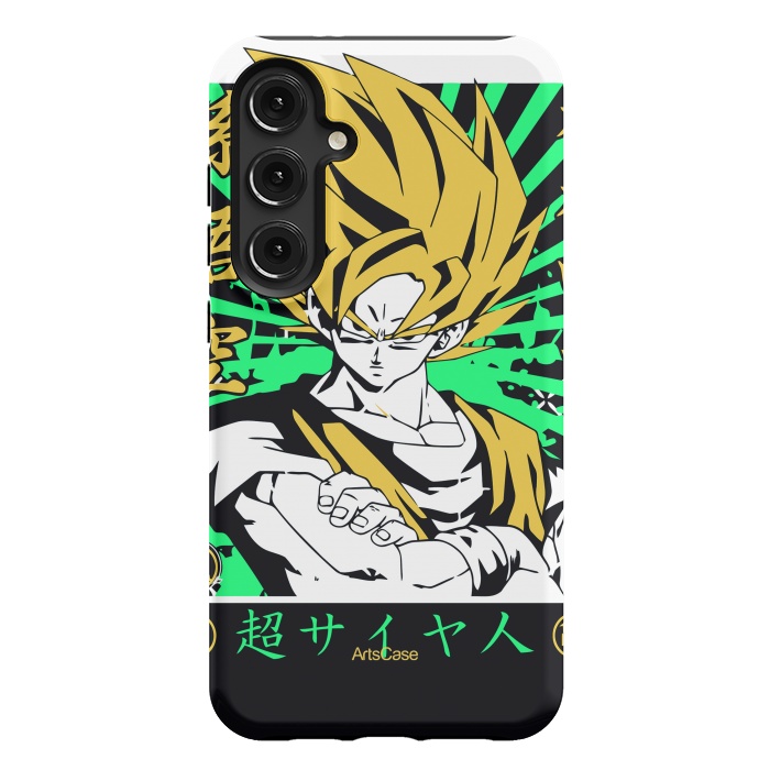 Galaxy S24 Plus StrongFit Unleash the Inner Warrior: Transform Your Collection with Super Saiyan-Inspired by ArtsCase