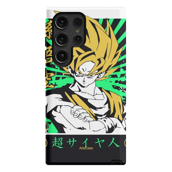 Galaxy S24 Ultra StrongFit Unleash the Inner Warrior: Transform Your Collection with Super Saiyan-Inspired by ArtsCase