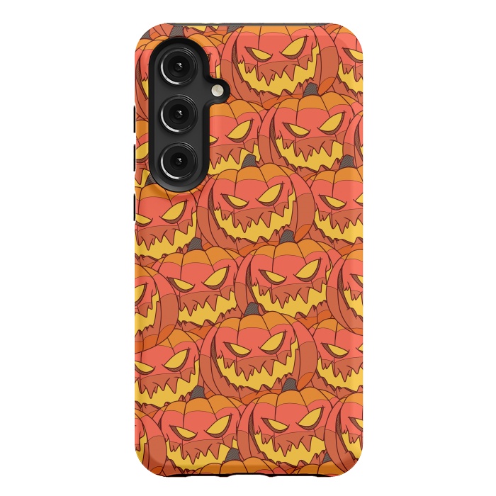 Galaxy S24 Plus StrongFit Halloween pumpkin carvings by Steve Wade (Swade)