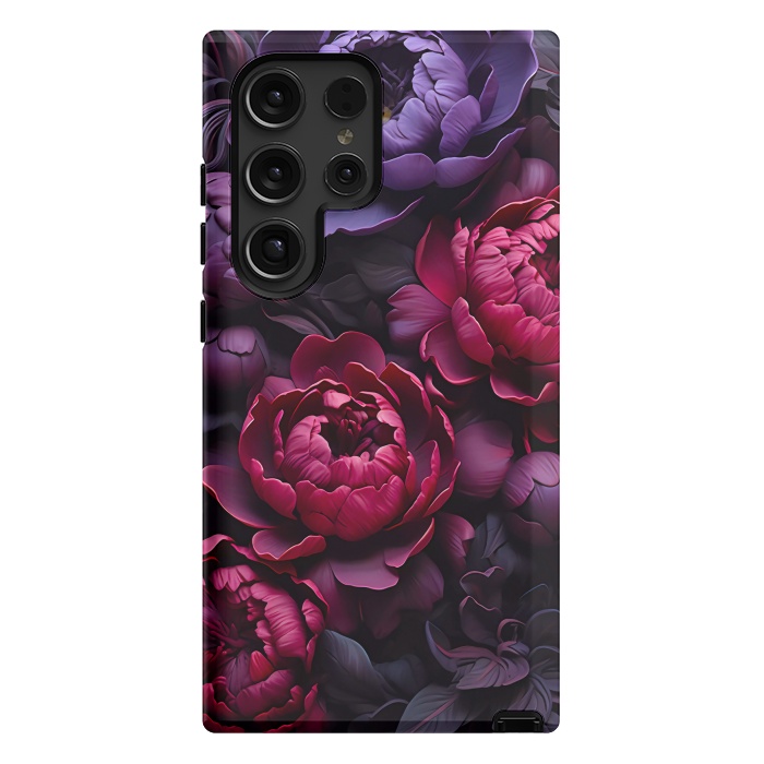 Galaxy S24 Ultra StrongFit Moody peonies by haroulita