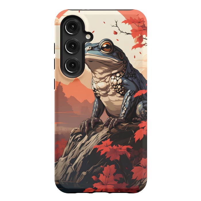 Galaxy S24 Plus StrongFit Japanese frog by haroulita