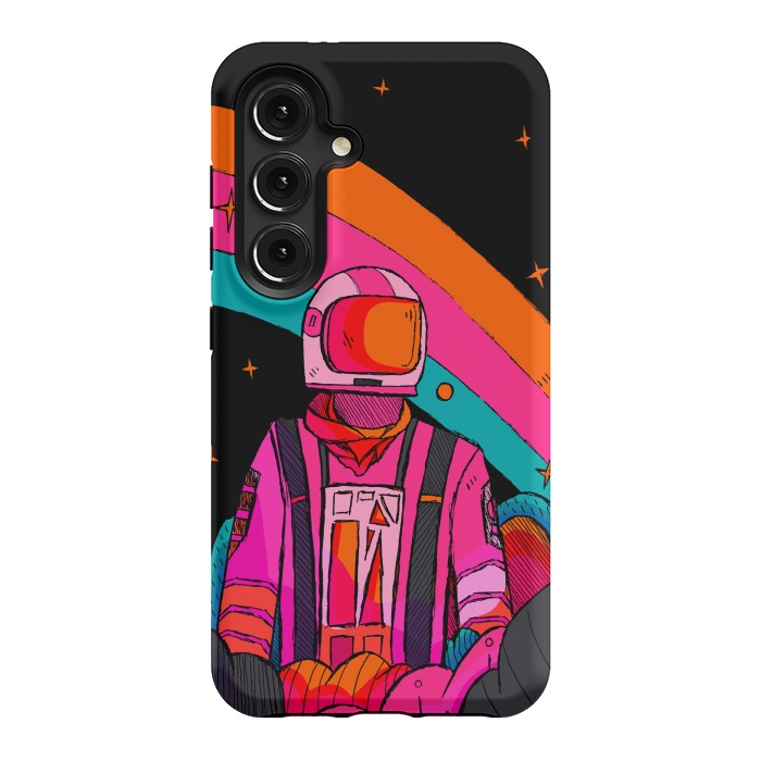 Galaxy S24 StrongFit Rainbow Astronaut by Steve Wade (Swade)