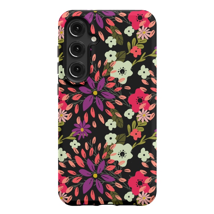 Galaxy S24 Plus StrongFit Bright Floral by Tiny Thistle Studio