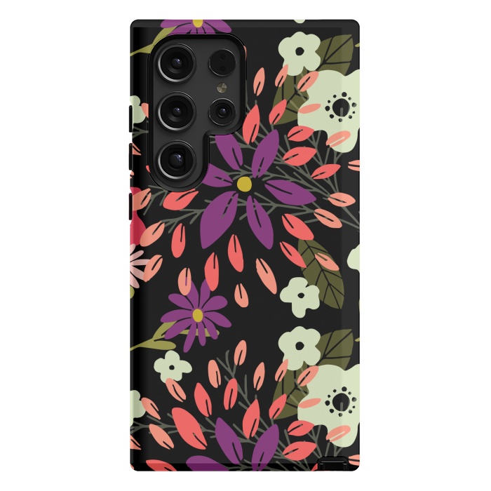 Galaxy S24 Ultra StrongFit Bright Floral by Tiny Thistle Studio