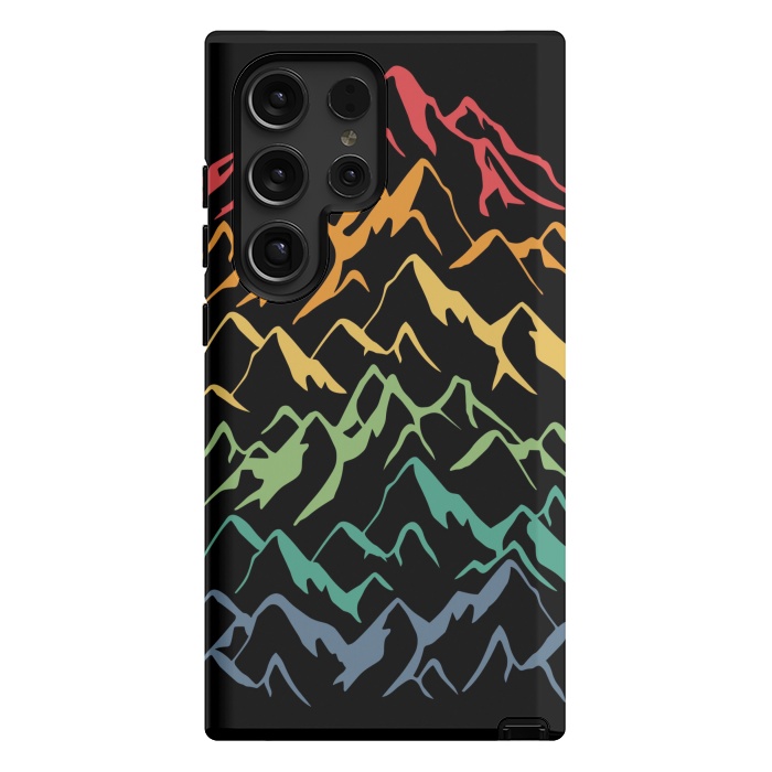 Galaxy S24 Ultra StrongFit Retro Mountains Lines by LM2Kone