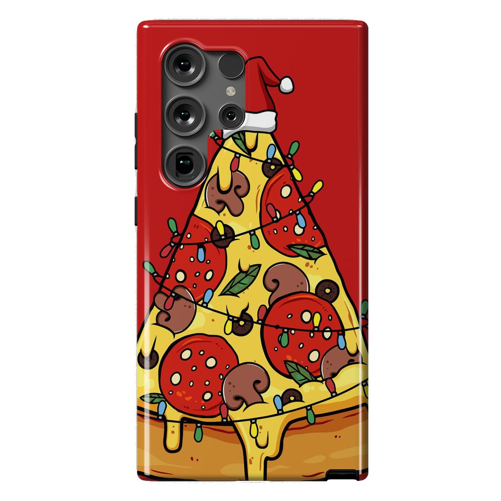 Galaxy S24 Ultra StrongFit Merry Christmas Pizza by LM2Kone