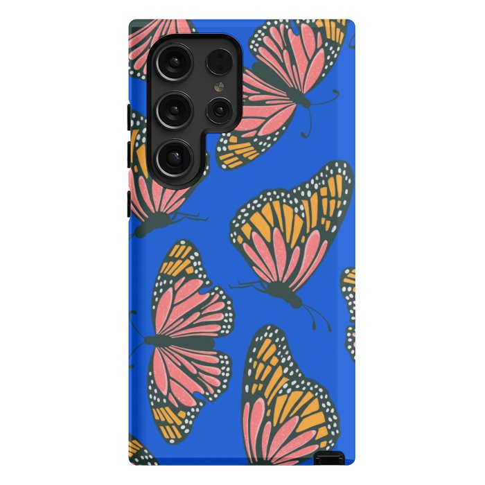 Galaxy S24 Ultra StrongFit Bright Butterflies by Tiny Thistle Studio