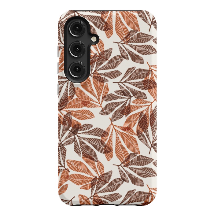 Galaxy S24 Plus StrongFit Lacy Leaves by Tiny Thistle Studio