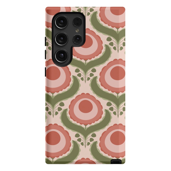 Galaxy S24 Ultra StrongFit Geometric Floral by Tiny Thistle Studio