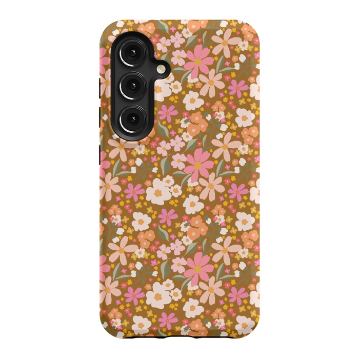 Galaxy S24 StrongFit Flowers rust by Flowery Stories