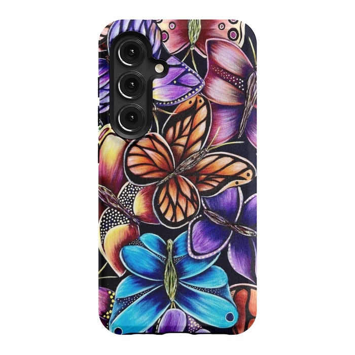 Galaxy S24 StrongFit Butterflies by Denise Cassidy Wood