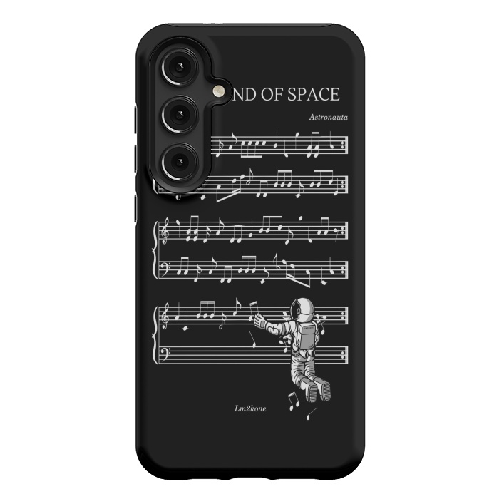 Galaxy S24 Plus StrongFit The Sound of Space - (Black version) by LM2Kone
