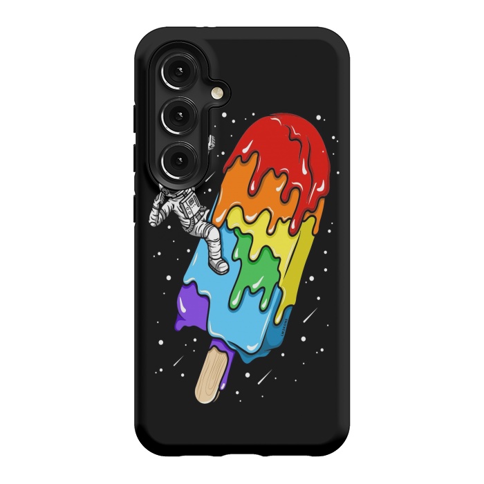 Galaxy S24 StrongFit Ice Cream Astronaut -Rainbow by LM2Kone