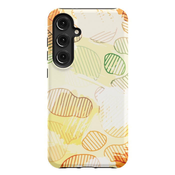 Galaxy S24 Plus StrongFit Abstract Footprints, minimal Colorful Pattern by Creativeaxle