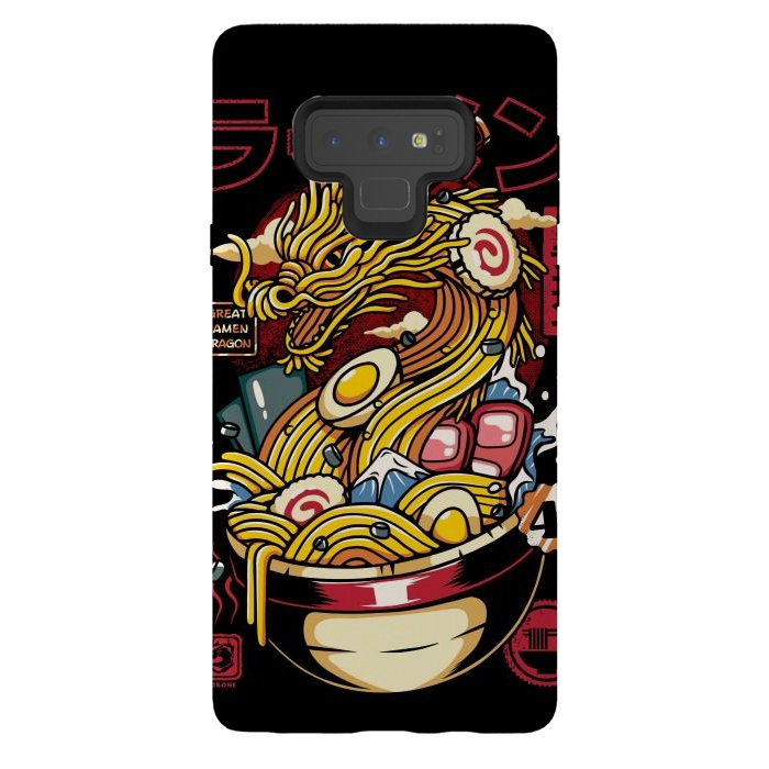 Galaxy Note 9 StrongFit Great Ramen Dragon Japanese by LM2Kone