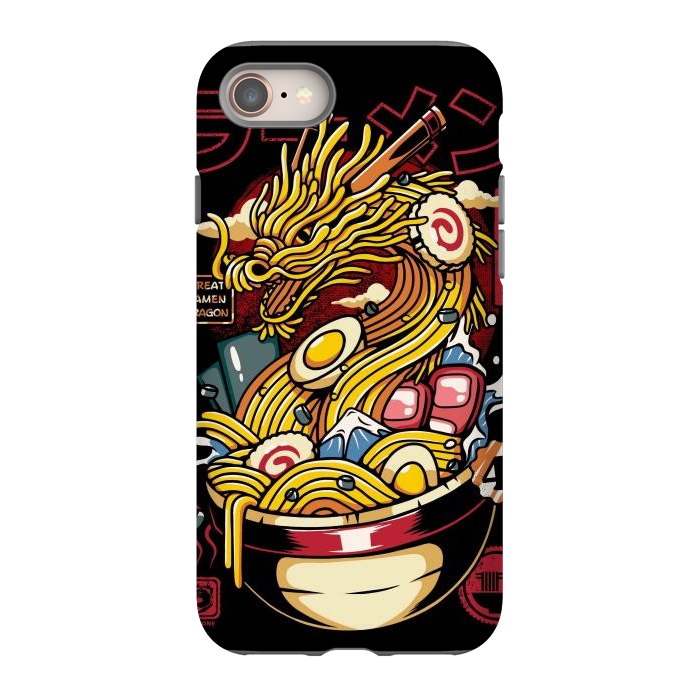 iPhone SE StrongFit Great Ramen Dragon Japanese by LM2Kone