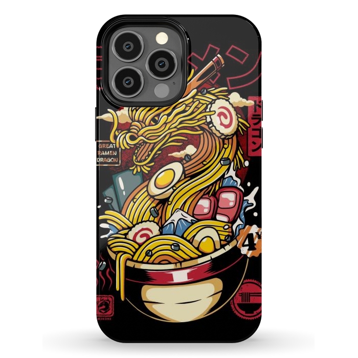 iPhone 13 Pro Max StrongFit Great Ramen Dragon Japanese by LM2Kone