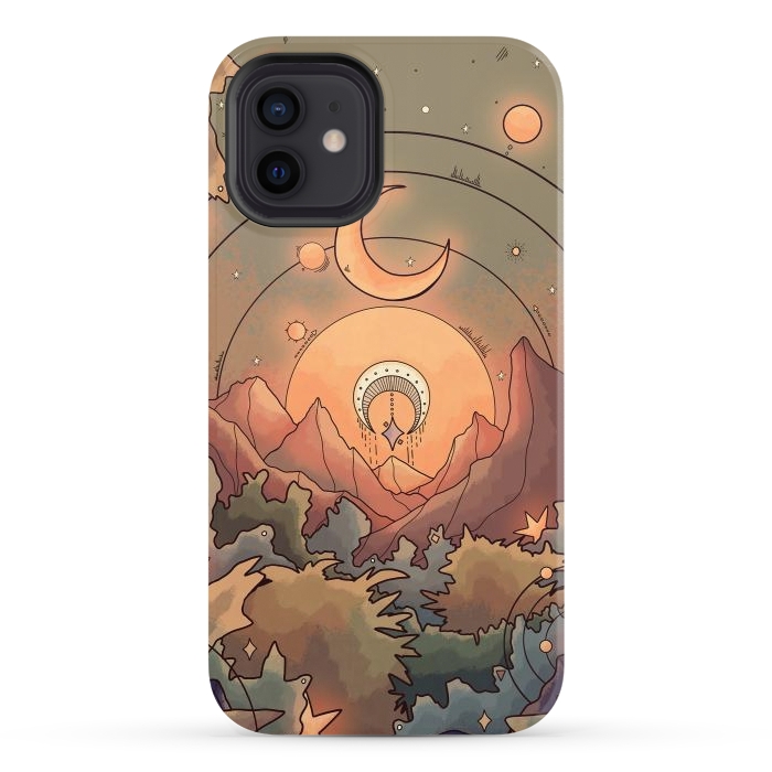 iPhone 12 StrongFit Stars in the forest by Steve Wade (Swade)