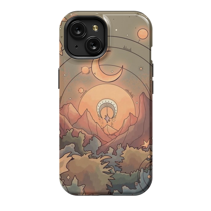 iPhone 15 StrongFit Stars in the forest by Steve Wade (Swade)