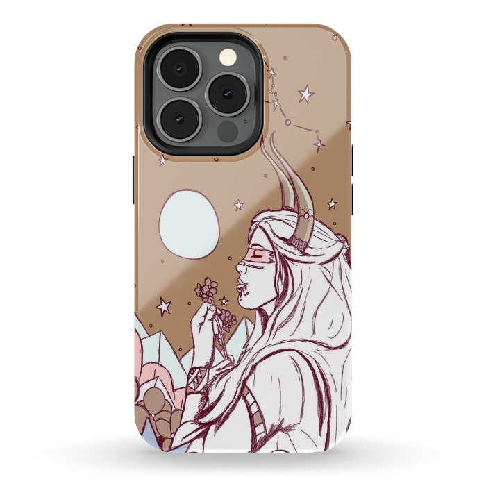 iPhone 13 pro StrongFit Taurus ghost girl by Steve Wade (Swade)