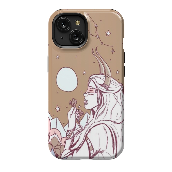 iPhone 15 StrongFit Taurus ghost girl by Steve Wade (Swade)